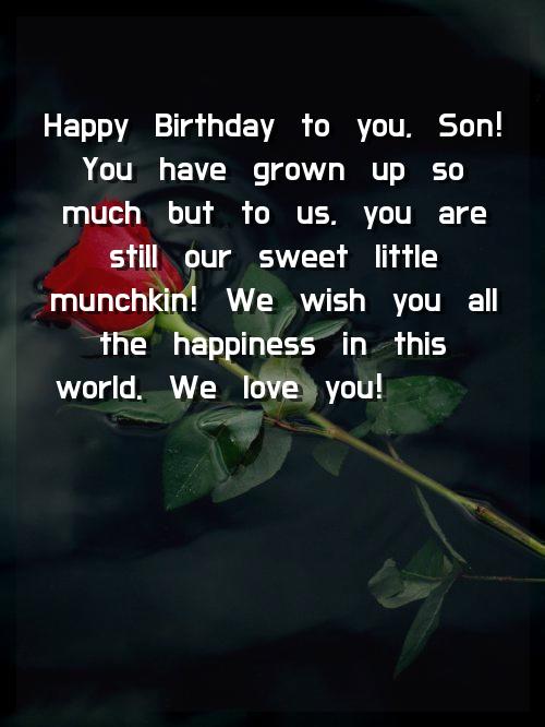 birthday wishes for adult son